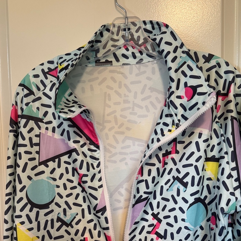 Colorful Geometric Pattern Jacket unisex - Picture 4 of 8